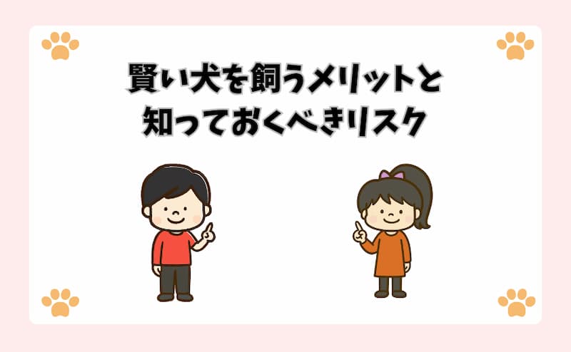 賢い犬を飼うメリットと知っておくべきリスク