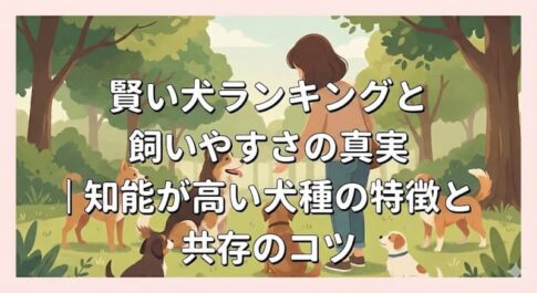 賢い犬ランキングと飼いやすさの真実｜知能が高い犬種の特徴と共存のコツ