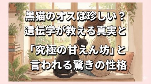 黒猫のオスは珍しい？遺伝学が教える真実と「究極の甘えん坊」と言われる驚きの性格
