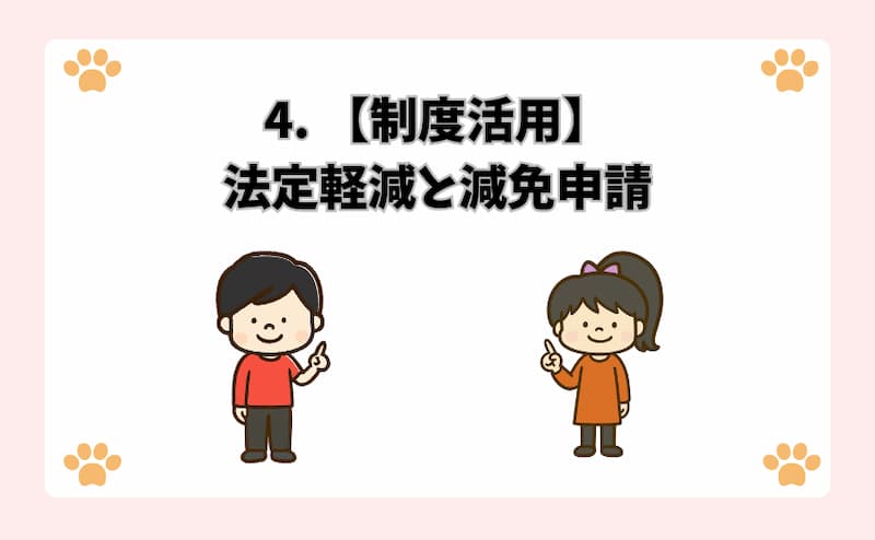 4. 【制度活用】法定軽減と減免申請