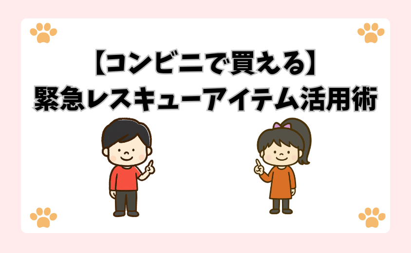 【コンビニで買える】緊急レスキューアイテム活用術