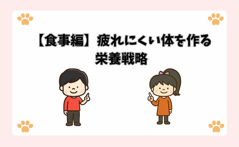 【食事編】疲れにくい体を作る栄養戦略