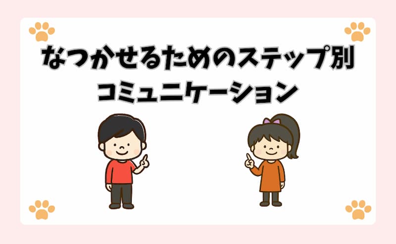 なつかせるためのステップ別コミュニケーション
