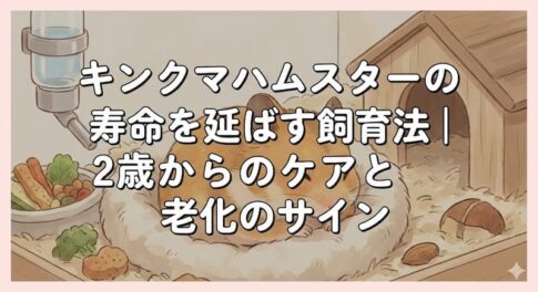 キンクマハムスターの寿命を延ばす飼育法｜2歳からのケアと老化のサイン