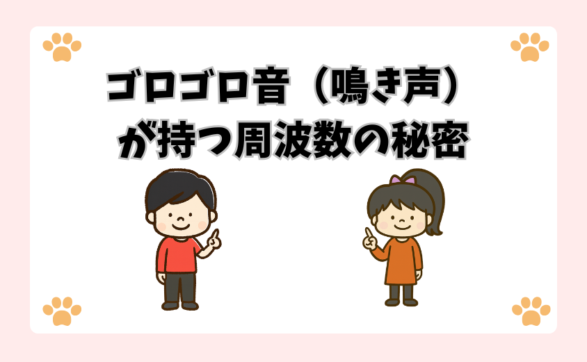 ゴロゴロ音（鳴き声）が持つ周波数の秘密