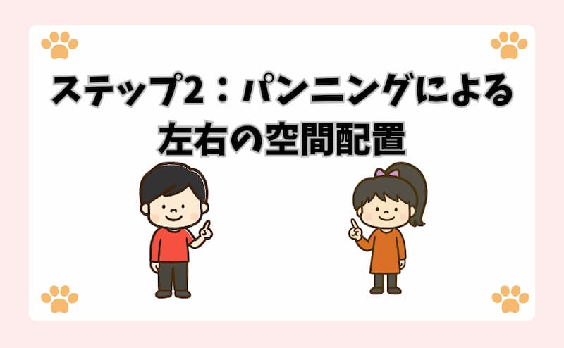ステップ2：パンニングによる左右の空間配置
