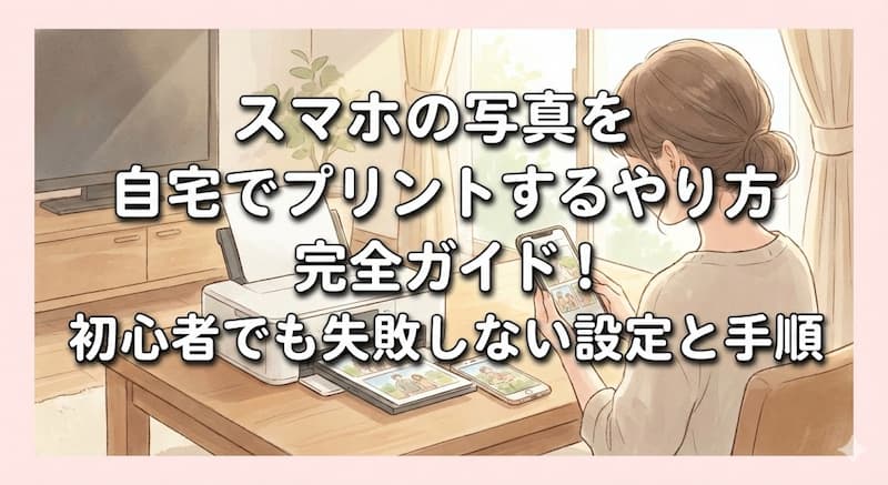 スマホの写真を自宅でプリントするやり方完全ガイド！初心者でも失敗しない設定と手順