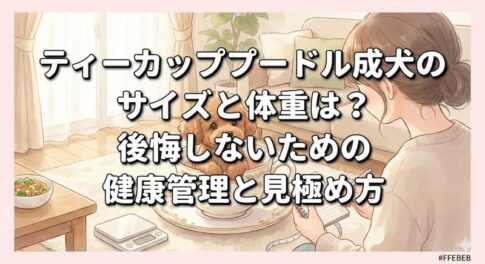 ティーカッププードル成犬のサイズと体重は？後悔しないための健康管理と見極め方