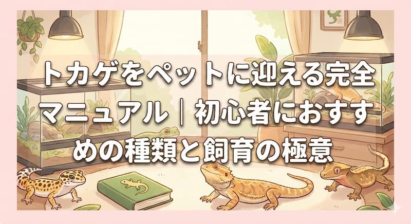 トカゲをペットに迎える完全マニュアル｜初心者におすすめの種類と飼育の極意