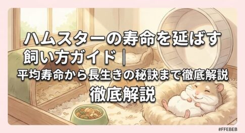 ハムスターの寿命を延ばす飼い方ガイド｜平均寿命から長生きの秘訣まで徹底解説