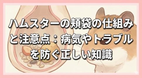 ハムスターの頬袋の仕組みと注意点：病気やトラブルを防ぐ正しい知識