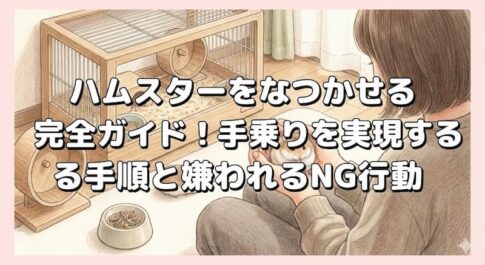 ハムスターをなつかせる完全ガイド！手乗りを実現する手順と嫌われるNG行動