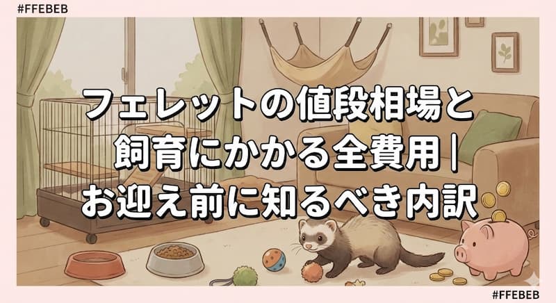 フェレットの値段相場と飼育にかかる全費用｜お迎え前に知るべき内訳