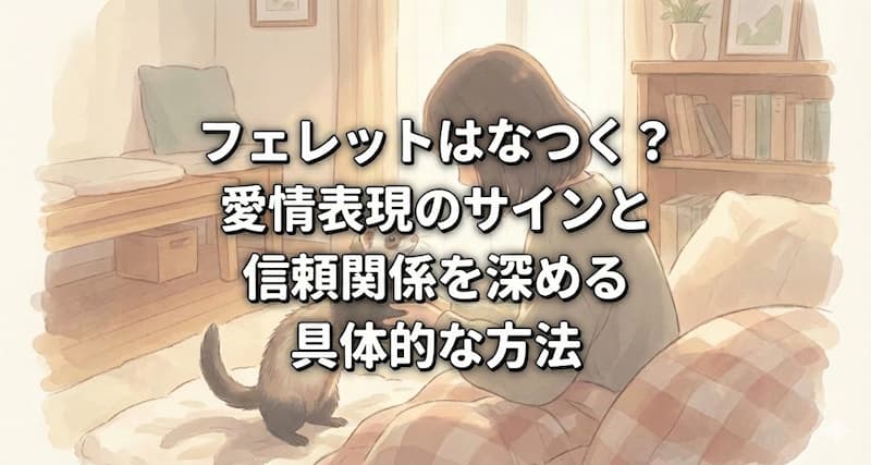 フェレットはなつく？愛情表現のサインと信頼関係を深める具体的な方法