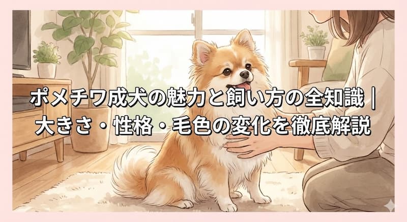 ポメチワ成犬の魅力と飼い方の全知識｜大きさ・性格・毛色の変化を徹底解説