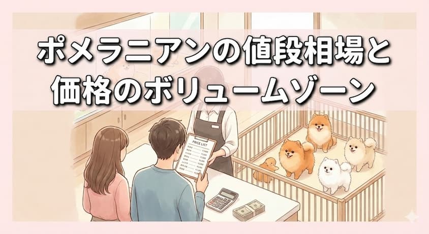 ポメラニアンの値段相場と価格のボリュームゾーン