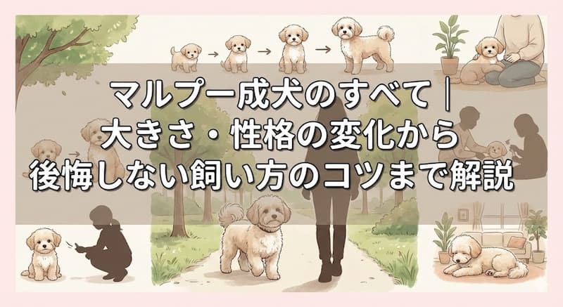 マルプー成犬のすべて｜大きさ・性格の変化から後悔しない飼い方のコツまで解説