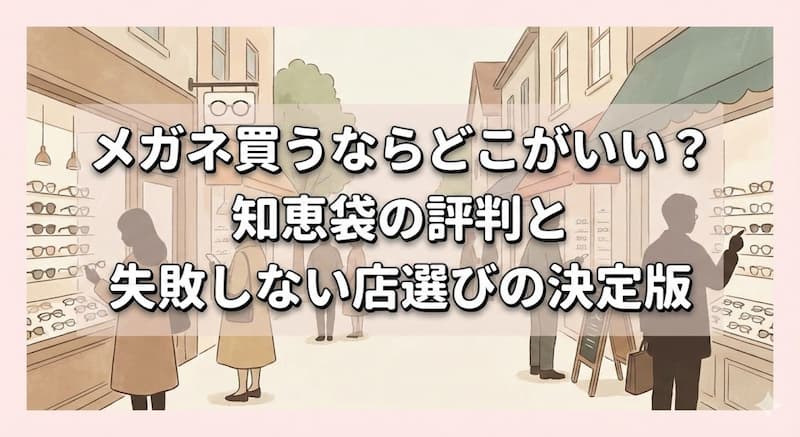 メガネ買うならどこがいい？知恵袋の評判と失敗しない店選びの決定版