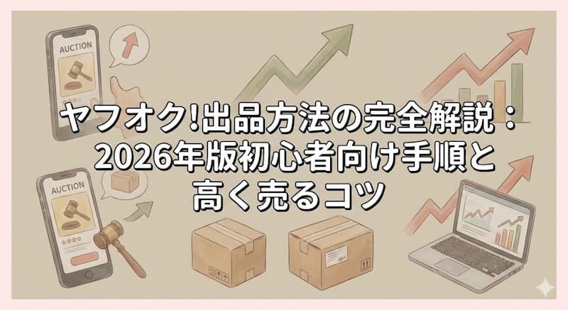 ヤフオク!出品方法の完全解説：2026年版初心者向け手順と高く売るコツ
