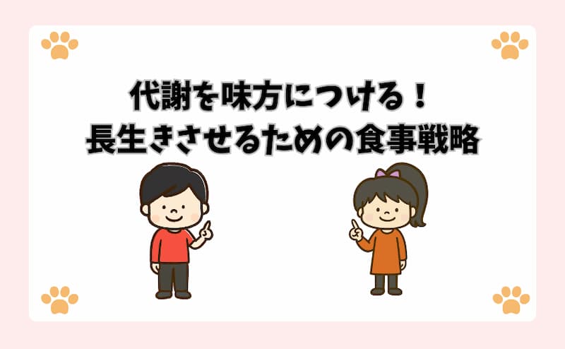 代謝を味方につける！長生きさせるための食事戦略