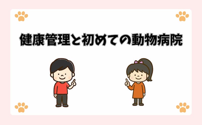 健康管理と初めての動物病院