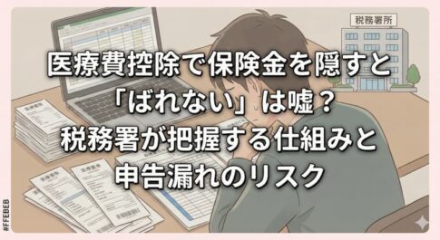 医療費控除で保険金を隠すと「ばれない」は嘘？税務署が把握する仕組みと申告漏れのリスク