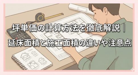 坪単価の計算方法を徹底解説｜延床面積と施工面積の違いや注意点