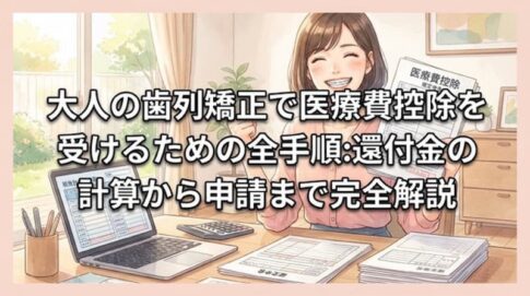 大人の歯列矯正で医療費控除を受けるための全手順：還付金の計算から申請まで完全解説