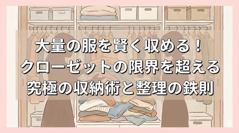 大量の服を賢く収める！クローゼットの限界を超える究極の収納術と整理の鉄則