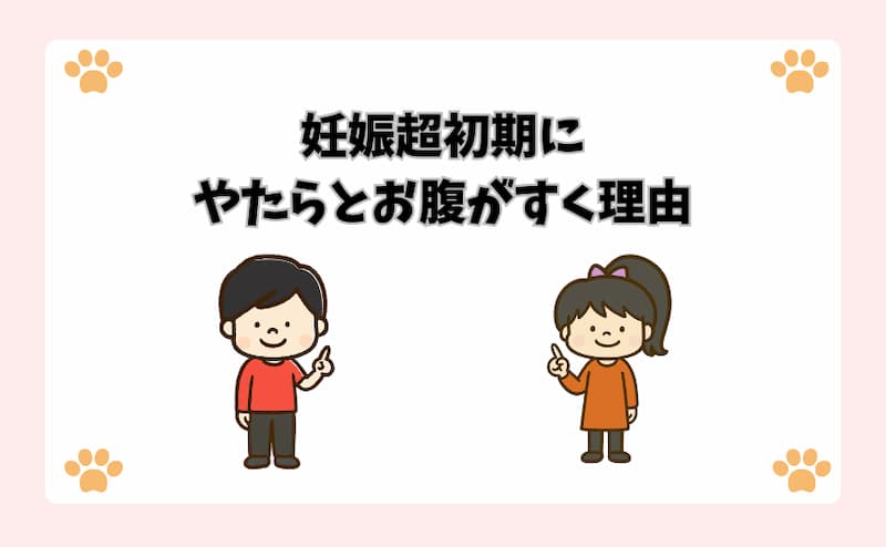 妊娠超初期にやたらとお腹がすく理由