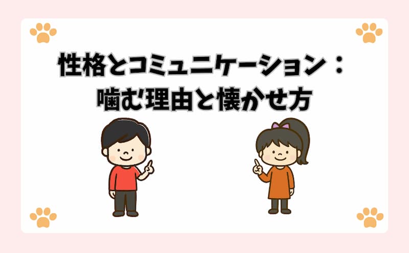 性格とコミュニケーション：噛む理由と懐かせ方