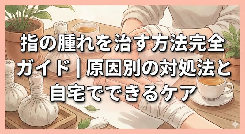 指の腫れを治す方法完全ガイド｜原因別の対処法と自宅でできるケア