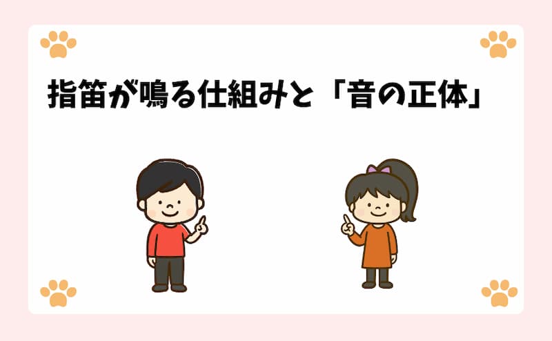 指笛が鳴る仕組みと「音の正体」