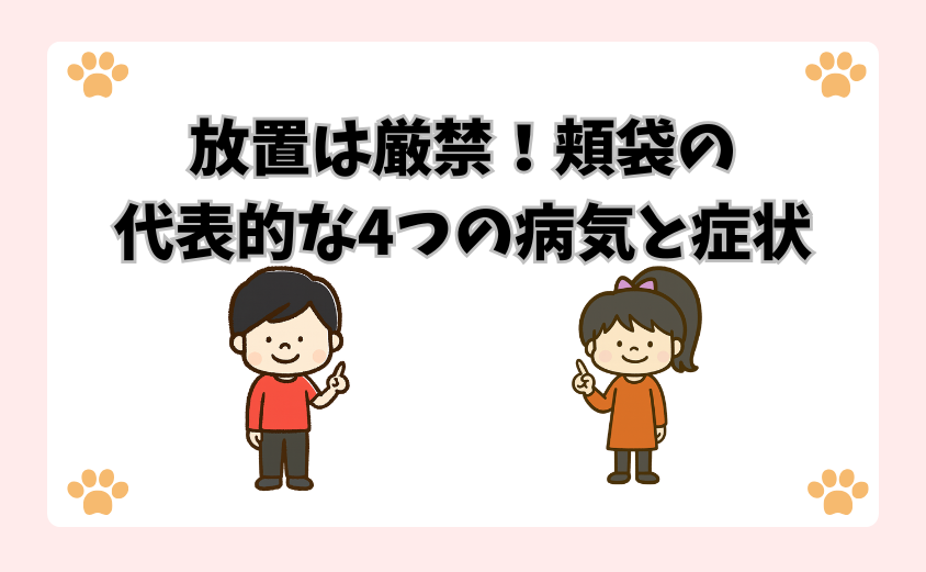 放置は厳禁！頬袋の代表的な4つの病気と症状