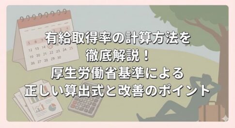 有給取得率の計算方法を徹底解説！厚生労働省基準による正しい算出式と改善のポイント