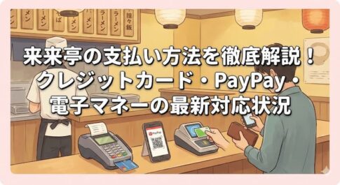 来来亭の支払い方法を徹底解説！クレジットカード・PayPay・電子マネーの最新対応状況