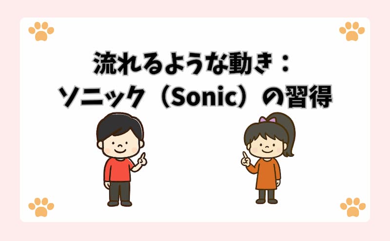 流れるような動き：ソニック（Sonic）の習得