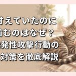 猫が甘えていたのに急に噛むのはなぜ？愛撫誘発性攻撃行動の理由と対策を徹底解説