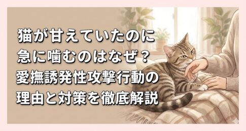 猫が甘えていたのに急に噛むのはなぜ？愛撫誘発性攻撃行動の理由と対策を徹底解説