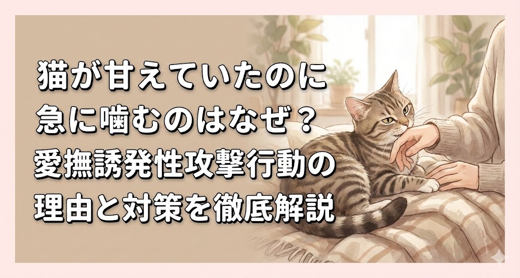 猫が甘えていたのに急に噛むのはなぜ？愛撫誘発性攻撃行動の理由と対策を徹底解説