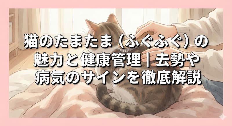 猫のたまたま（ふぐふぐ）の魅力と健康管理｜去勢や病気のサインを徹底解説