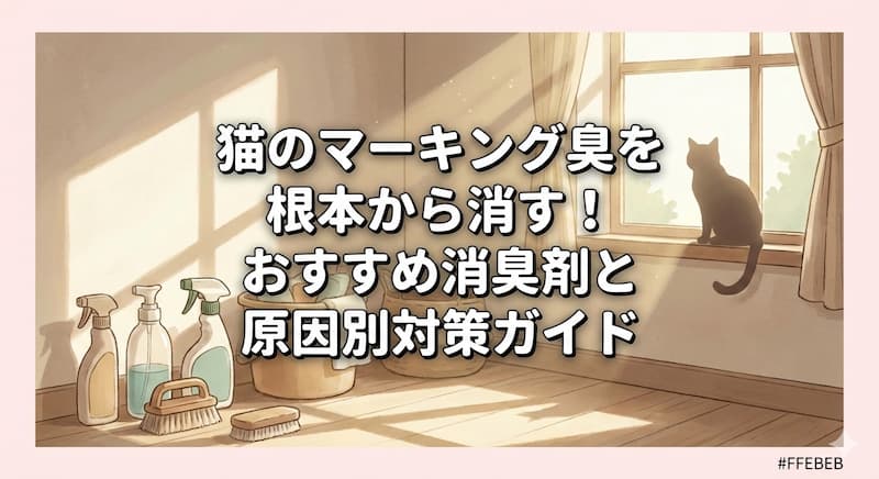 猫のマーキング臭を根本から消す！おすすめ消臭剤と原因別対策ガイド