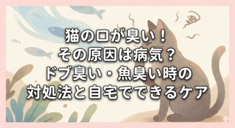 猫の口が臭い！その原因は病気？ドブ臭い・魚臭い時の対処法と自宅でできるケア