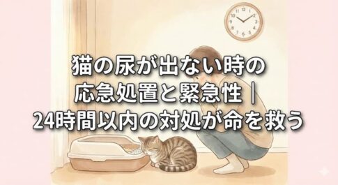 猫の尿が出ない時の応急処置と緊急性｜24時間以内の対処が命を救う