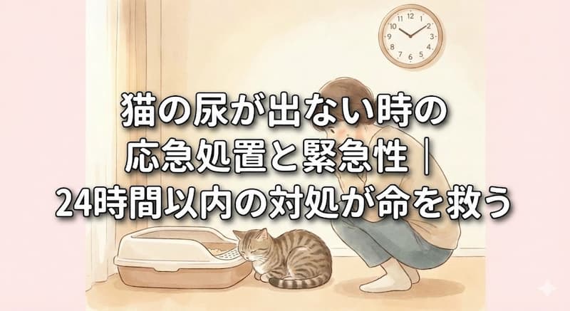 猫の尿が出ない時の応急処置と緊急性｜24時間以内の対処が命を救う