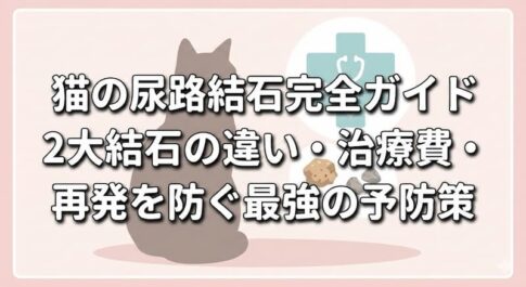 猫の尿路結石完全ガイド｜2大結石の違い・治療費・再発を防ぐ最強の予防策