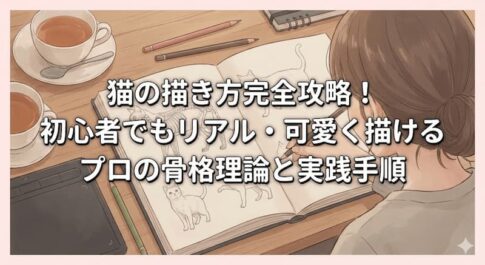 猫の描き方完全攻略！初心者でもリアル・可愛く描けるプロの骨格理論と実践手順