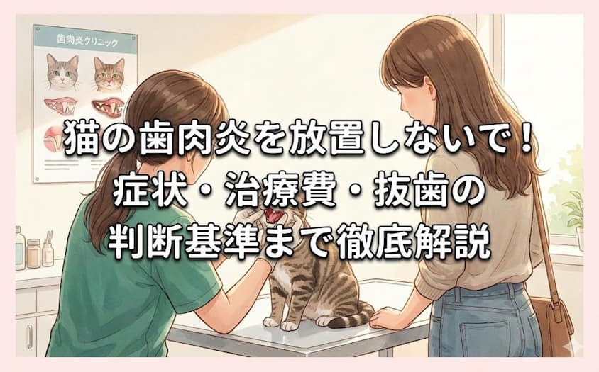猫の歯肉炎を放置しないで！症状・治療費・抜歯の判断基準まで徹底解説