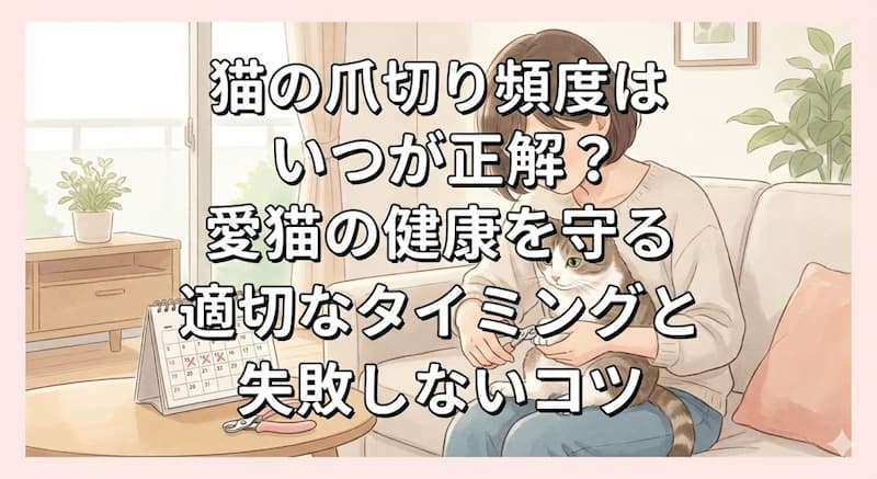 猫の爪切り頻度はいつが正解？愛猫の健康を守る適切なタイミングと失敗しないコツ (1)