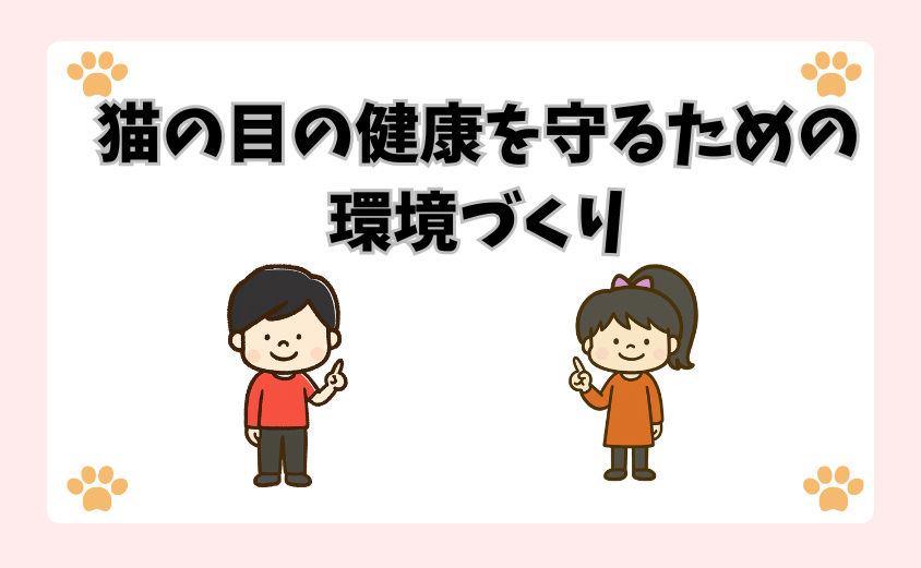 猫の目の健康を守るための環境づくり